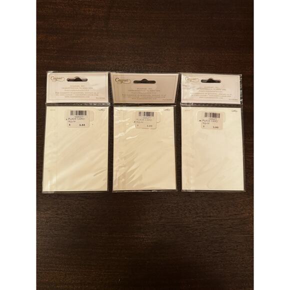 Vintage NEW Caspari Die-Cut Place Cards Magnolia 3 Packs Southern Luncheons - Picture 6 of 11